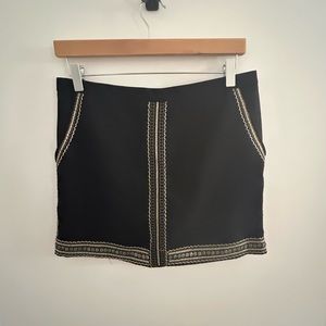 Madewell Embroidered Mini Skirt